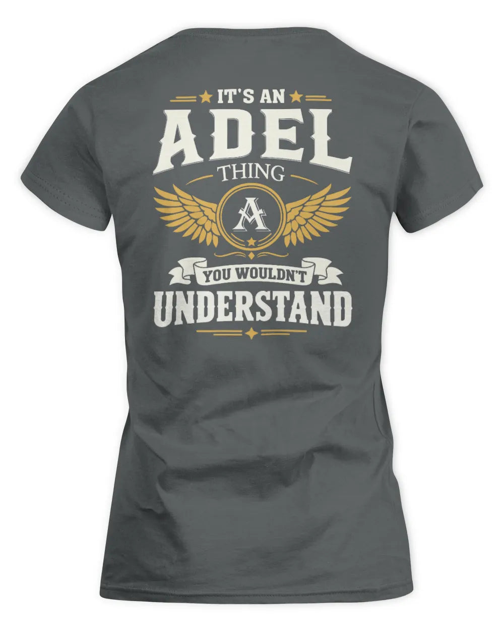 ADEL KT06-M008 It’s a [NAME] Thing – You Wouldn’t Understand | Personalized Vintage T-Shirt - Women's Standard T-Shirt - Charcoal