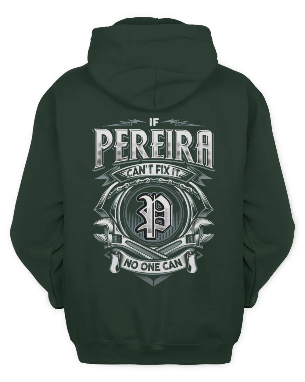PEREIRA AP81-K4-626 - Personalized Ahmed Quote Apparel “If Ahmed Can't Fix It, No One Can” - Unisex Hoodie - Forest Green