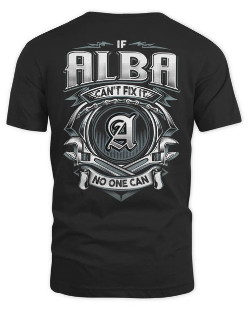 ALBA AP81-K4-626 - Personalized Ahmed Quote Apparel “If Ahmed Can't Fix It, No One Can” - Unisex Standard T-Shirt - Black
