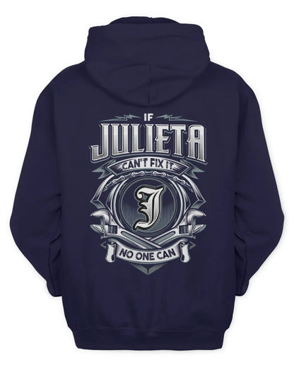 JULIETA AP81-K4-626 - Personalized Ahmed Quote Apparel “If Ahmed Can't Fix It, No One Can” - Unisex Hoodie - Navy
