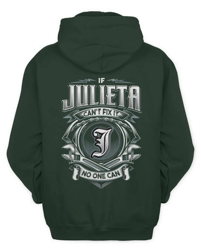 JULIETA AP81-K4-626 - Personalized Ahmed Quote Apparel “If Ahmed Can't Fix It, No One Can” - Unisex Hoodie - Forest Green