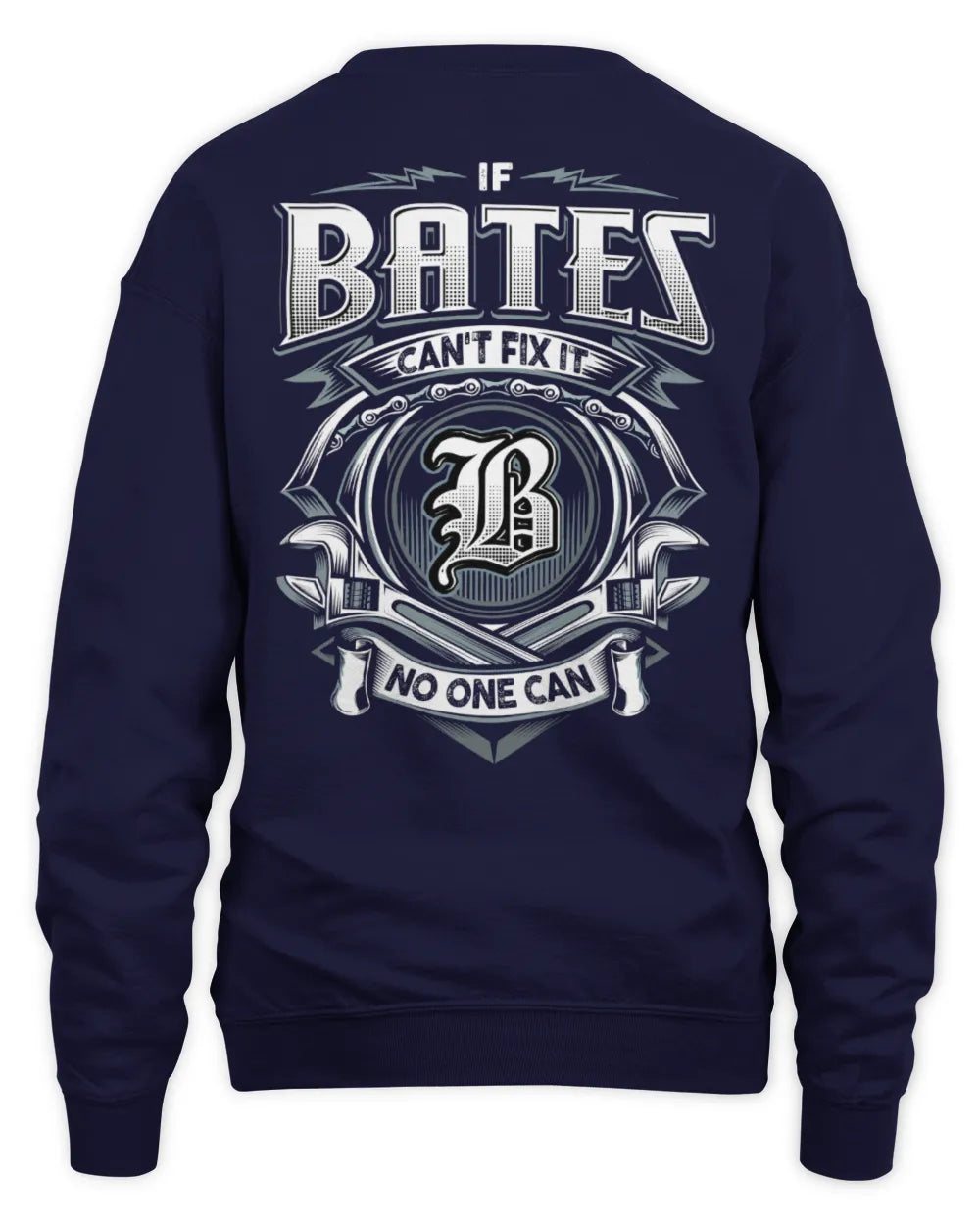 BATES AP81-K4-626 - Personalized Ahmed Quote Apparel “If Ahmed Can't Fix It, No One Can” - Unisex Sweatshirt - Navy