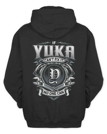 YUKA AP81-K4-626 - Personalized Ahmed Quote Apparel “If Ahmed Can't Fix It, No One Can” - Unisex Hoodie - Black
