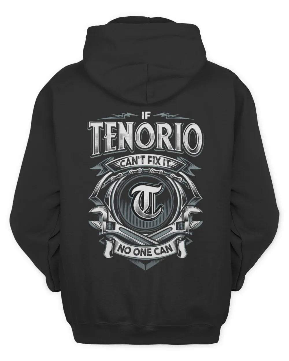 TENORIO AP81-K4-626 - Personalized Ahmed Quote Apparel “If Ahmed Can't Fix It, No One Can” - Unisex Hoodie - Black