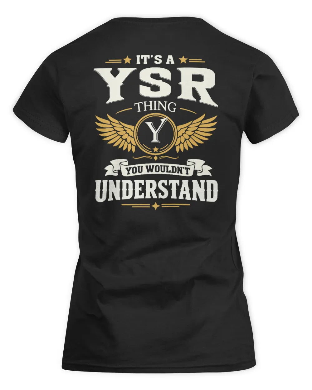 YSR KT06-M008 It’s a [NAME] Thing – You Wouldn’t Understand | Personalized Vintage T-Shirt - Women's Standard T-Shirt - Black