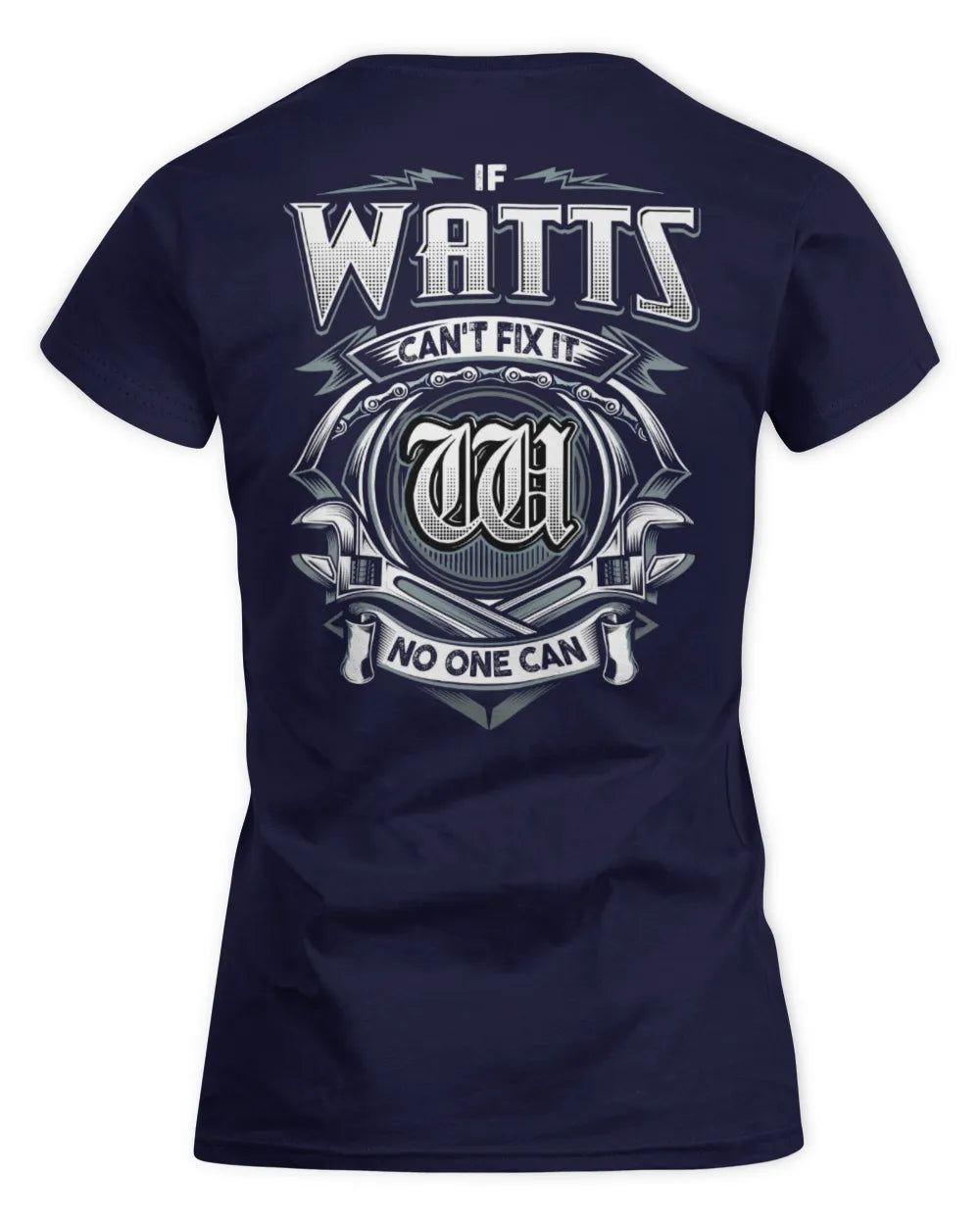 WATTS AP81-K4-626 - Personalized Ahmed Quote Apparel “If Ahmed Can't Fix It, No One Can” - Women's Standard T-Shirt - Navy