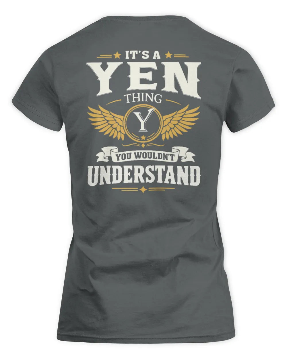 YEN KT06-M008 It’s a [NAME] Thing – You Wouldn’t Understand | Personalized Vintage T-Shirt - Women's Standard T-Shirt - Charcoal