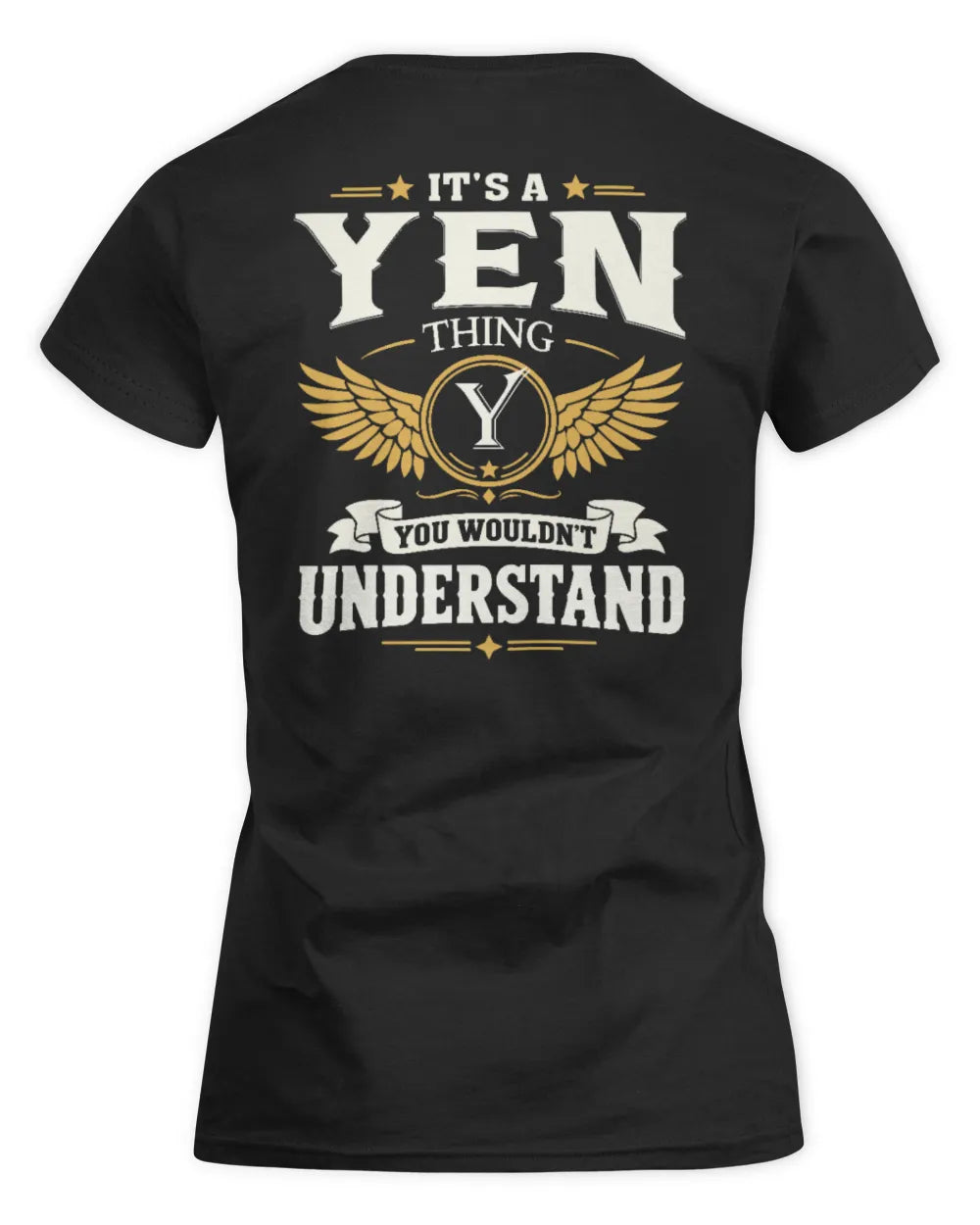 YEN KT06-M008 It’s a [NAME] Thing – You Wouldn’t Understand | Personalized Vintage T-Shirt - Women's Standard T-Shirt - Black