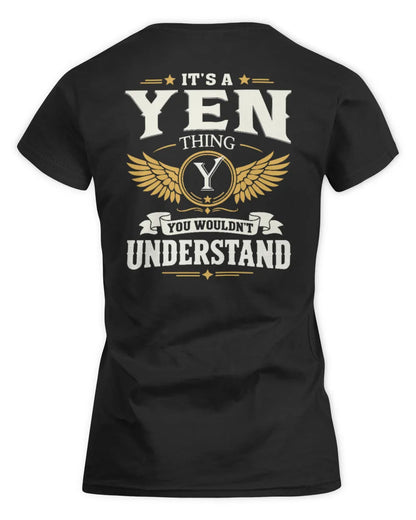 YEN KT06-M008 It’s a [NAME] Thing – You Wouldn’t Understand | Personalized Vintage T-Shirt - Women's Standard T-Shirt - Black