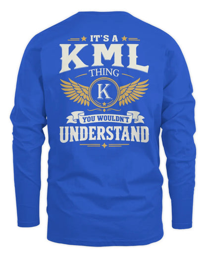 KML KT06-M008 It’s a [NAME] Thing – You Wouldn’t Understand | Personalized Vintage T-Shirt - Men's Long Sleeved T-Shirt - Royal