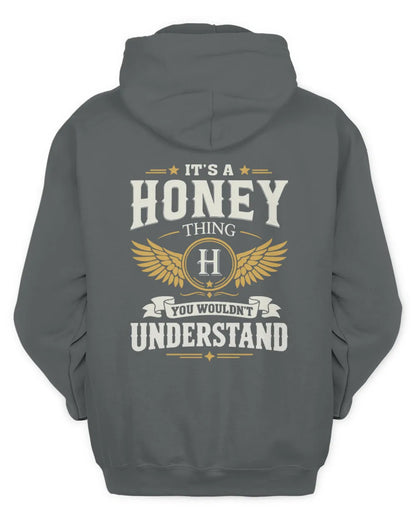 HONEY KT06-M008 It’s a [NAME] Thing – You Wouldn’t Understand | Personalized Vintage T-Shirt - Unisex Hoodie - Charcoal