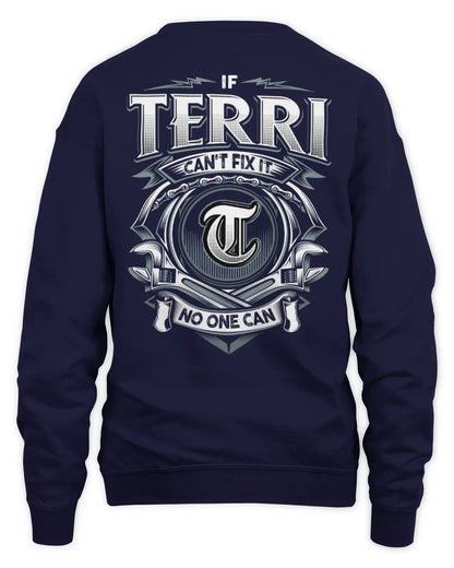 TERRI AP81-K4-626 - Personalized Ahmed Quote Apparel “If Ahmed Can't Fix It, No One Can” - Unisex Sweatshirt - Navy