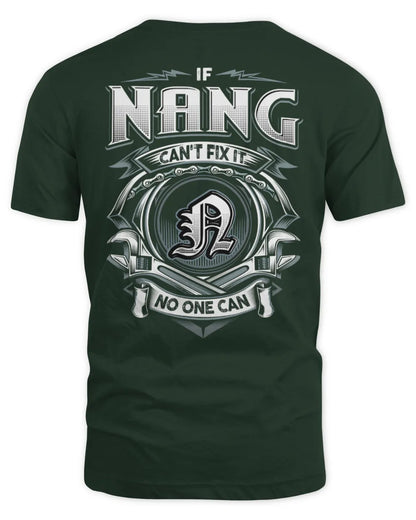 NANG AP81-K4-626 - Personalized Ahmed Quote Apparel “If Ahmed Can't Fix It, No One Can” - Unisex Standard T-Shirt - Forest Green