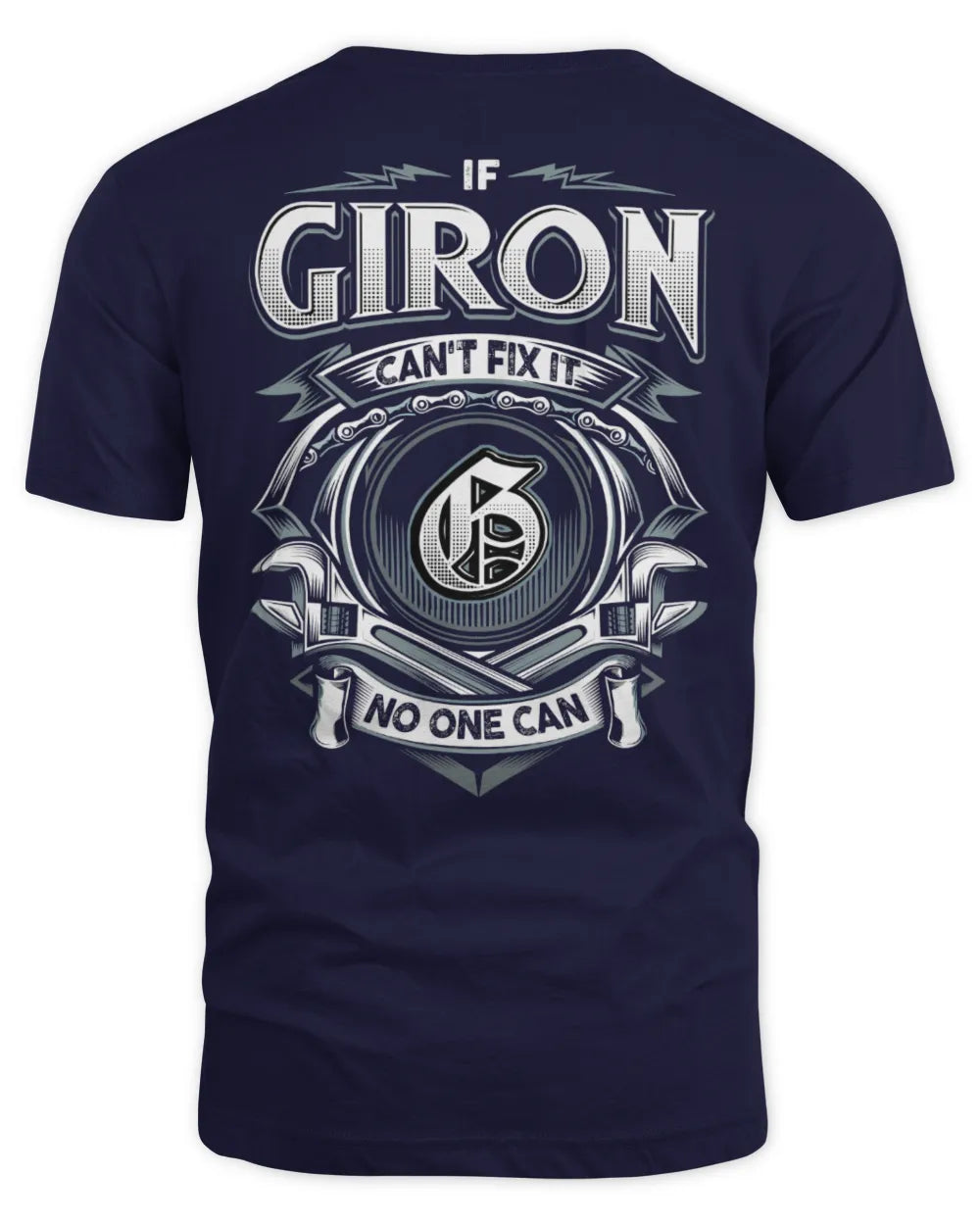GIRON AP81-K4-626 - Personalized Ahmed Quote Apparel “If Ahmed Can't Fix It, No One Can” - Unisex Standard T-Shirt - Navy