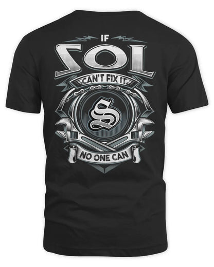 SOL AP81-K4-626 - Personalized Ahmed Quote Apparel “If Ahmed Can't Fix It, No One Can” - Unisex Standard T-Shirt - Black