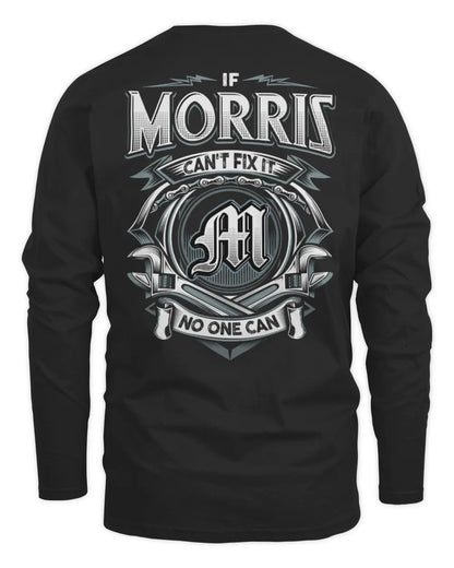 MORRIS AP81-K4-626 - Personalized Ahmed Quote Apparel “If Ahmed Can't Fix It, No One Can” - Men's Long Sleeved T-Shirt - Black