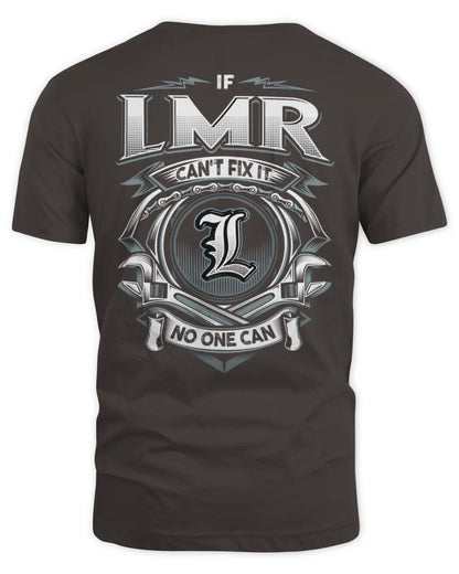 LMR AP81-K4-626 - Personalized Ahmed Quote Apparel “If Ahmed Can't Fix It, No One Can” - Unisex Standard T-Shirt - Dark Chocolate
