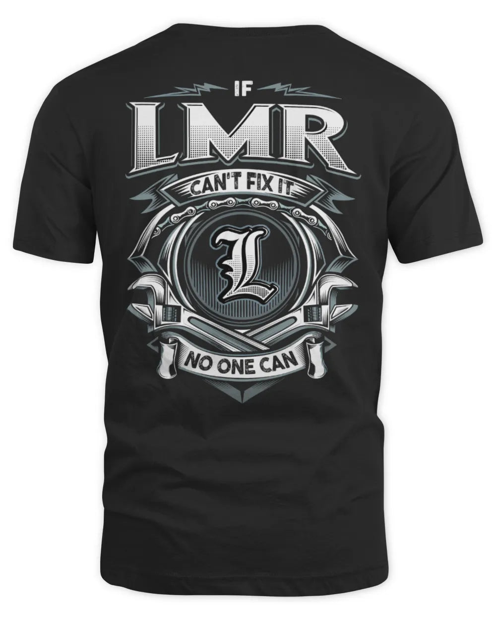 LMR AP81-K4-626 - Personalized Ahmed Quote Apparel “If Ahmed Can't Fix It, No One Can” - Unisex Standard T-Shirt - Black