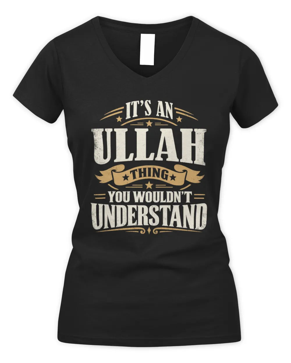 ULLAH P08 TH51 - Personalized “It’s a/an [NAME] Thing – You Wouldn’t Understand” Shirt - Women's V-Neck T-Shirt - Black