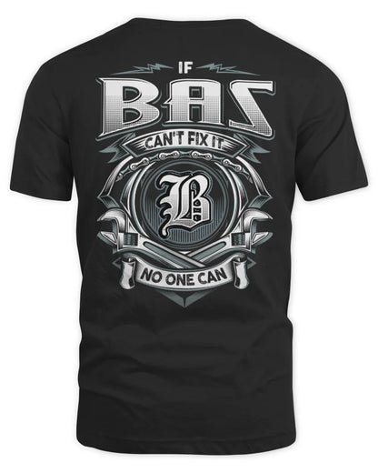 BAS AP81-K4-626 - Personalized Ahmed Quote Apparel “If Ahmed Can't Fix It, No One Can” - Unisex Standard T-Shirt - Black