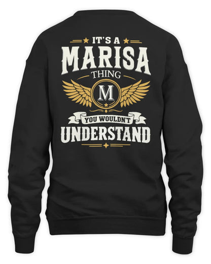 MARISA KT06-M008 It’s a [NAME] Thing – You Wouldn’t Understand | Personalized Vintage T-Shirt - Unisex Sweatshirt - Black