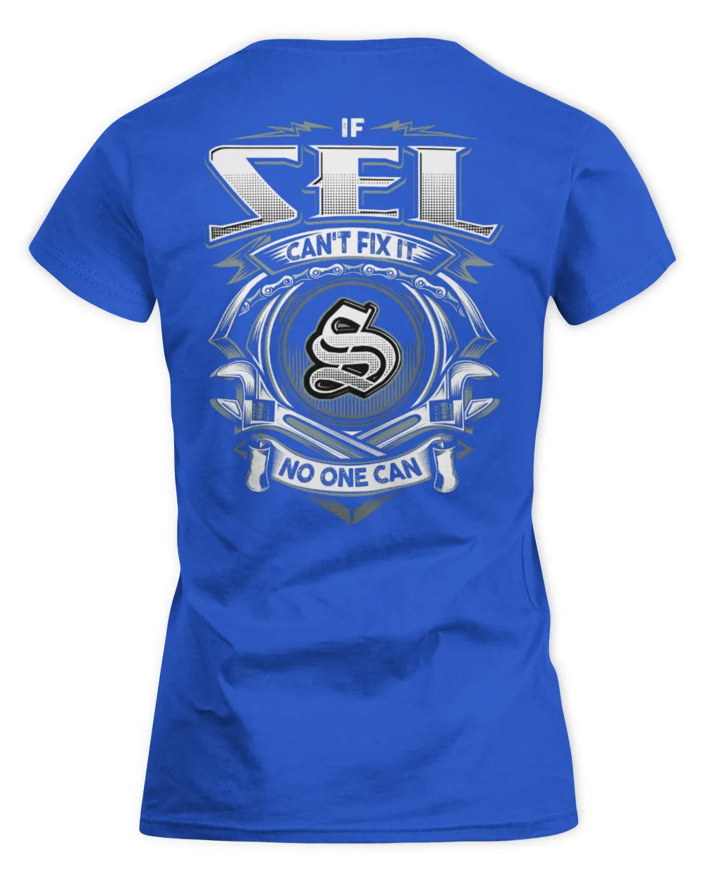 SEL AP81-K4-626 - Personalized Ahmed Quote Apparel “If Ahmed Can't Fix It, No One Can” - Women's Standard T-Shirt - Royal