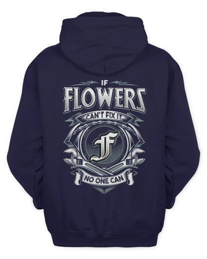 FLOWERS AP81-K4-626 - Personalized Ahmed Quote Apparel “If Ahmed Can't Fix It, No One Can” - Unisex Hoodie - Navy