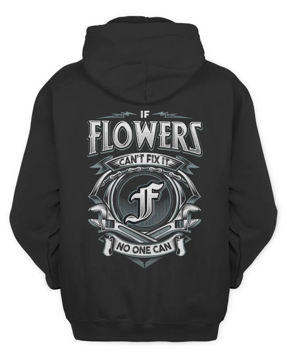 FLOWERS AP81-K4-626 - Personalized Ahmed Quote Apparel “If Ahmed Can't Fix It, No One Can” - Unisex Hoodie - Black