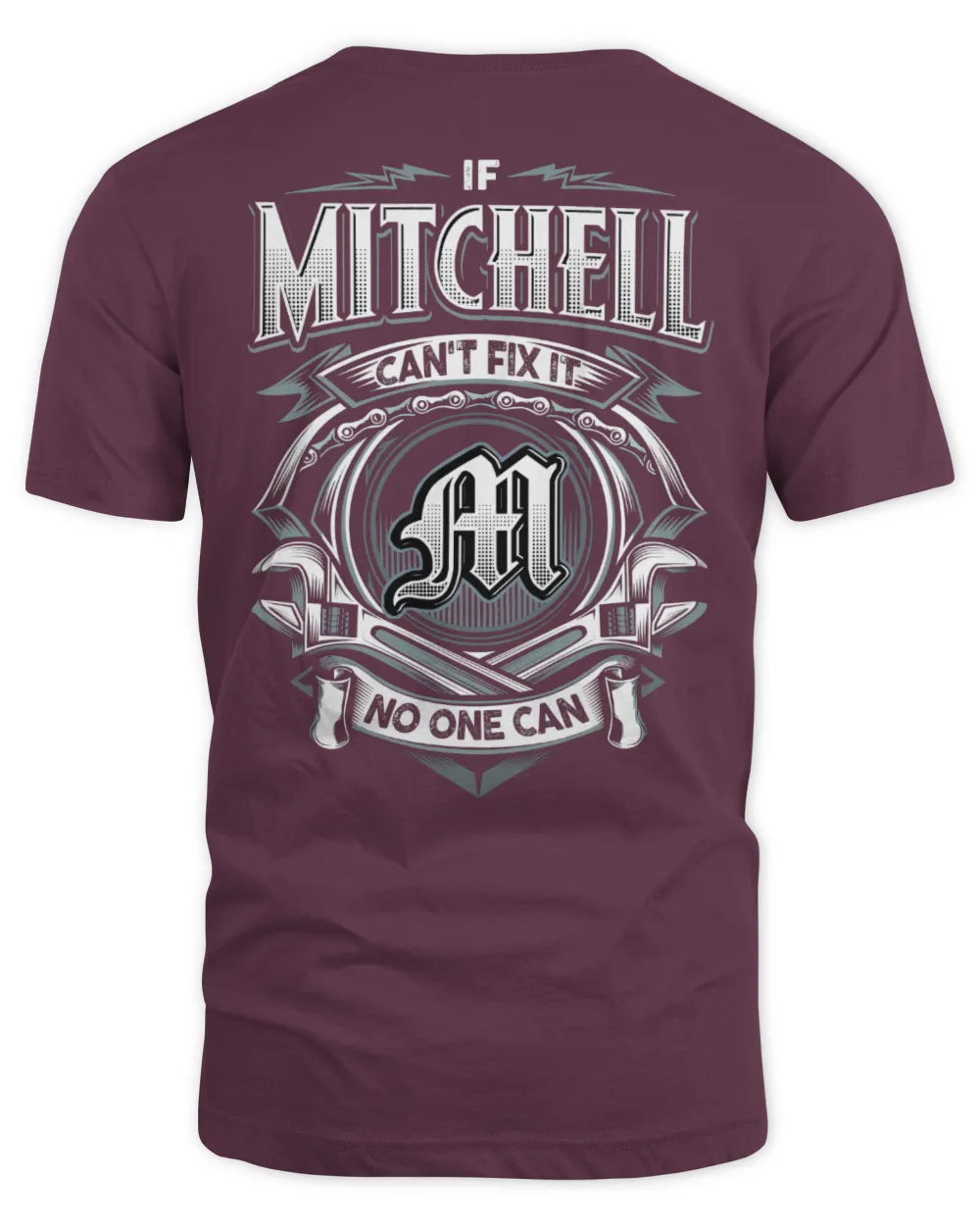 MITCHELL AP81-K4-626 - Personalized Ahmed Quote Apparel “If Ahmed Can't Fix It, No One Can” - Unisex Standard T-Shirt - Maroon