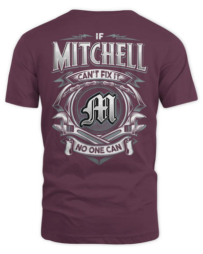 MITCHELL AP81-K4-626 - Personalized Ahmed Quote Apparel “If Ahmed Can't Fix It, No One Can” - Unisex Standard T-Shirt - Maroon