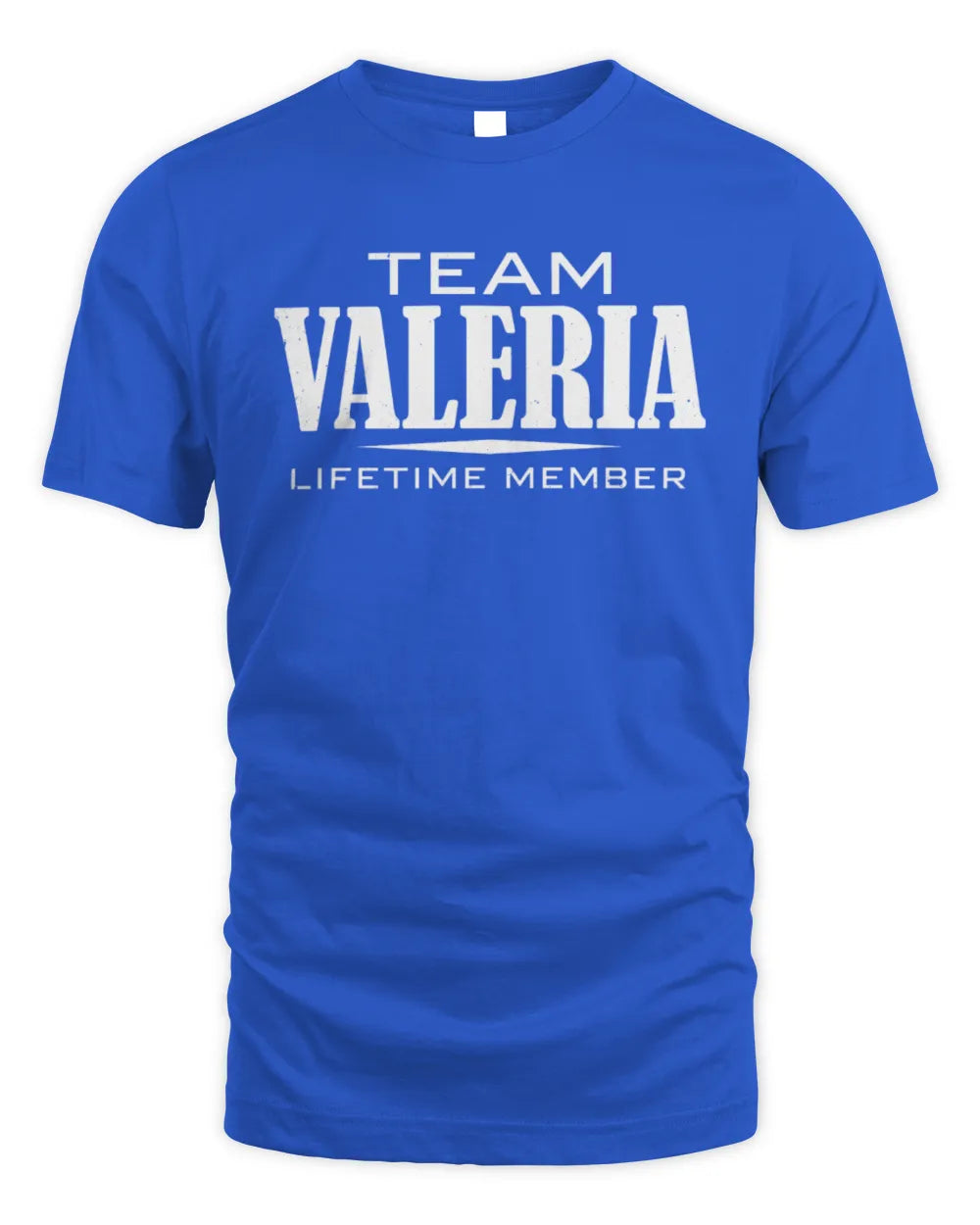 VALERIA BL62-K4-128 - Personalized “Team NAME Lifetime Member” - Unisex Standard T-Shirt - Royal