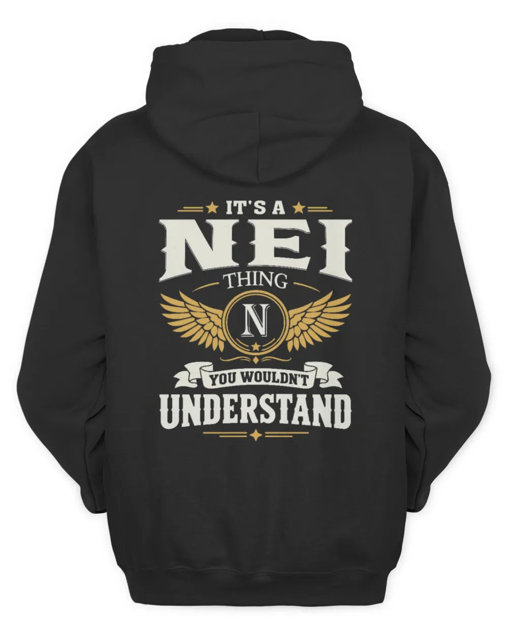 NEI KT06-M008 It’s a [NAME] Thing – You Wouldn’t Understand | Personalized Vintage T-Shirt - Unisex Hoodie - Black