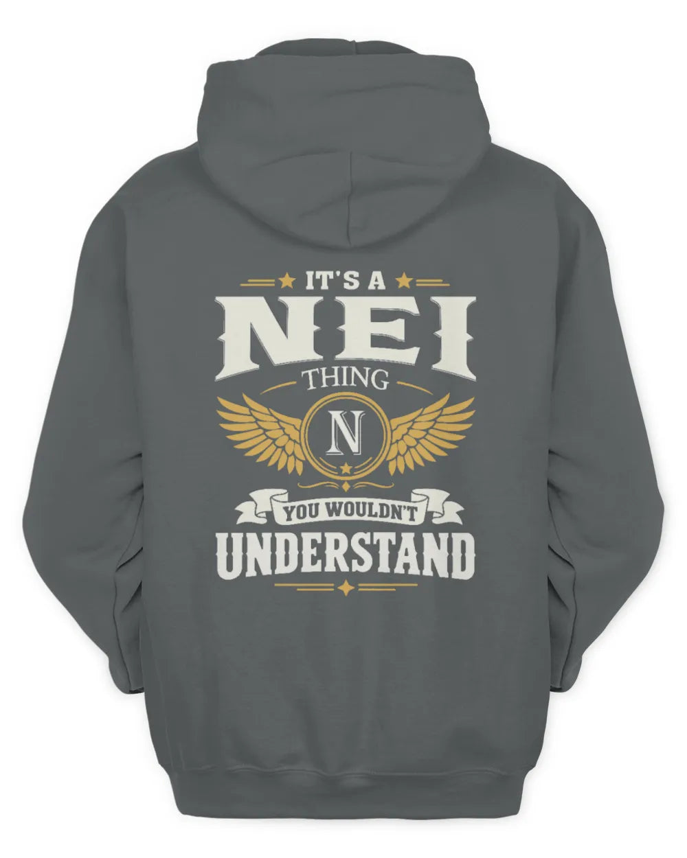 NEI KT06-M008 It’s a [NAME] Thing – You Wouldn’t Understand | Personalized Vintage T-Shirt - Unisex Hoodie - Charcoal