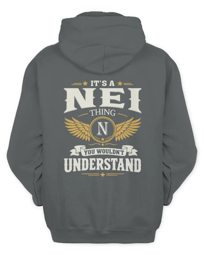 NEI KT06-M008 It’s a [NAME] Thing – You Wouldn’t Understand | Personalized Vintage T-Shirt - Unisex Hoodie - Charcoal