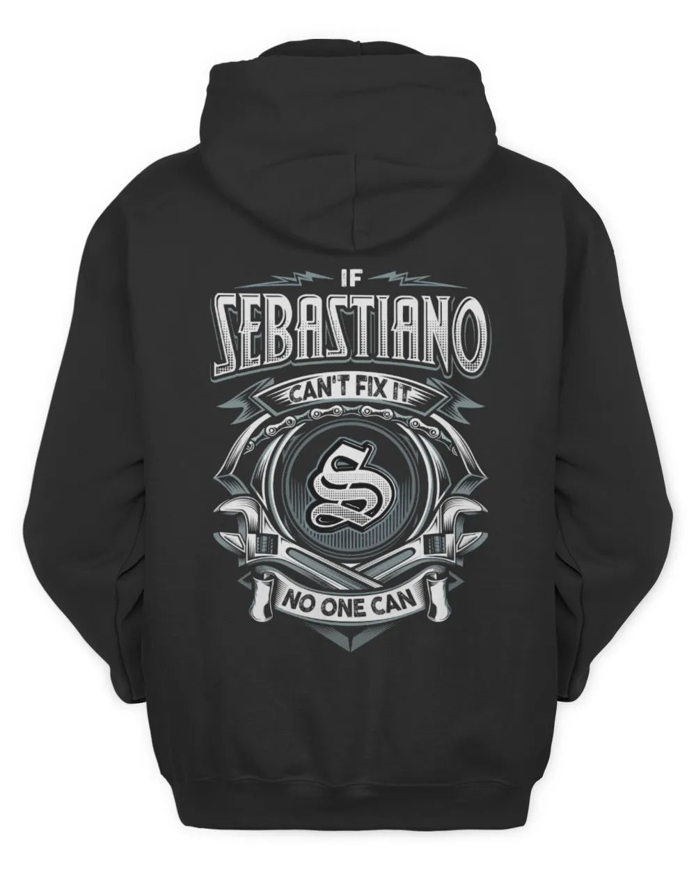 SEBASTIANO AP81-K4-626 - Personalized Ahmed Quote Apparel “If Ahmed Can't Fix It, No One Can” - Unisex Hoodie - Black