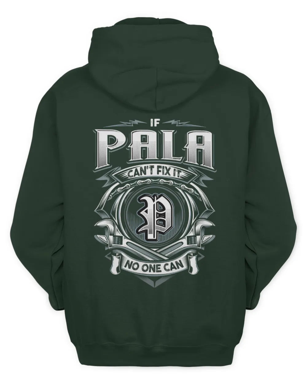 PALA AP81-K4-626 - Personalized Ahmed Quote Apparel “If Ahmed Can't Fix It, No One Can” - Unisex Hoodie - Forest Green