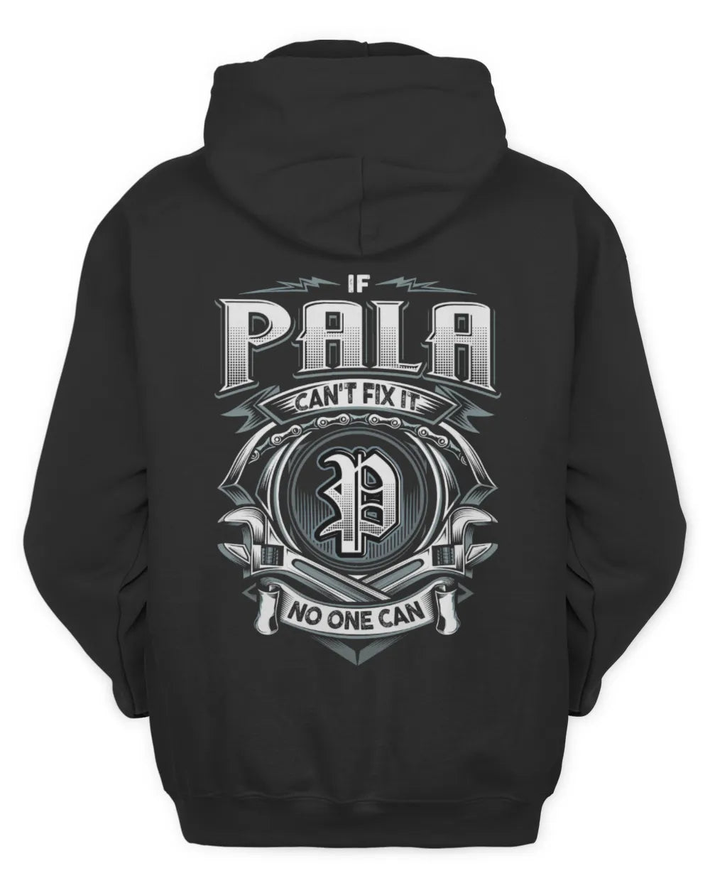 PALA AP81-K4-626 - Personalized Ahmed Quote Apparel “If Ahmed Can't Fix It, No One Can” - Unisex Hoodie - Black