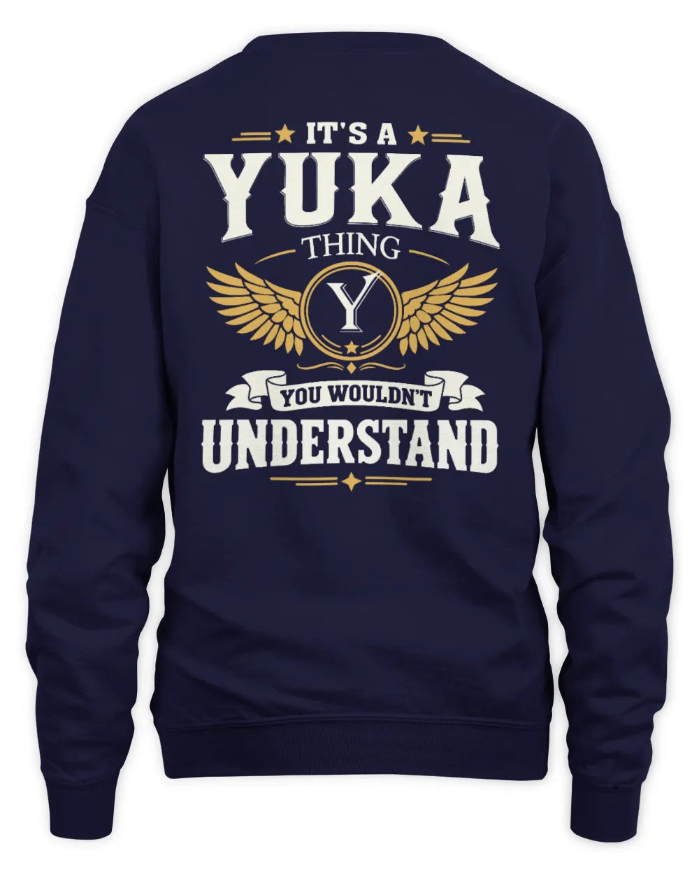 YUKA KT06-M008 It’s a [NAME] Thing – You Wouldn’t Understand | Personalized Vintage T-Shirt - Unisex Sweatshirt - Navy