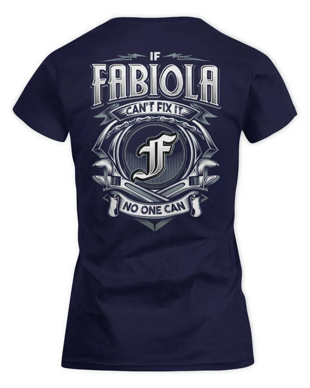 FABIOLA AP81-K4-626 - Personalized Ahmed Quote Apparel “If Ahmed Can't Fix It, No One Can” - Women's Standard T-Shirt - Navy