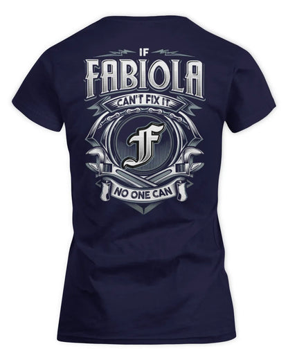 FABIOLA AP81-K4-626 - Personalized Ahmed Quote Apparel “If Ahmed Can't Fix It, No One Can” - Women's Standard T-Shirt - Navy