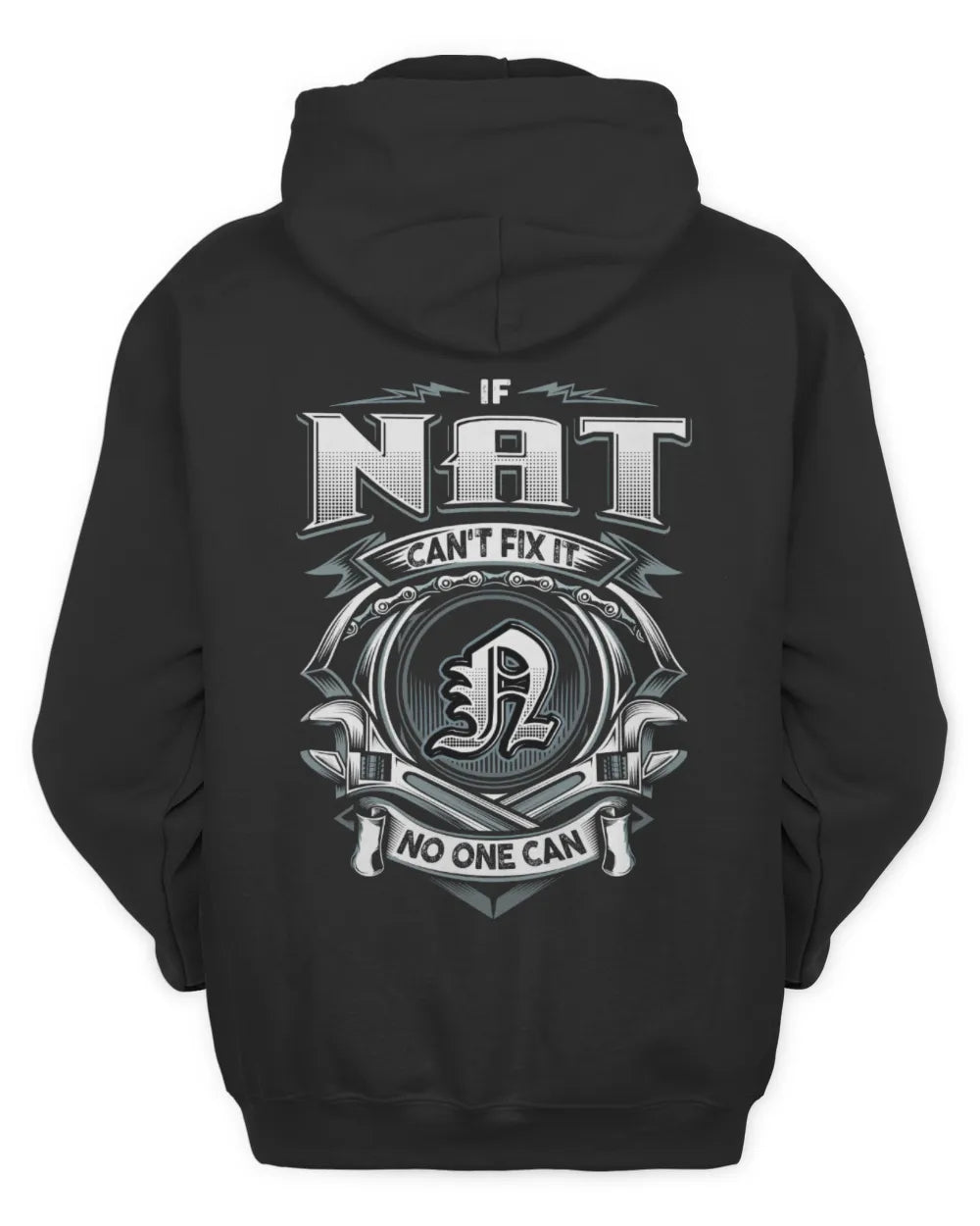 NAT AP81-K4-626 - Personalized Ahmed Quote Apparel “If Ahmed Can't Fix It, No One Can” - Unisex Hoodie - Black