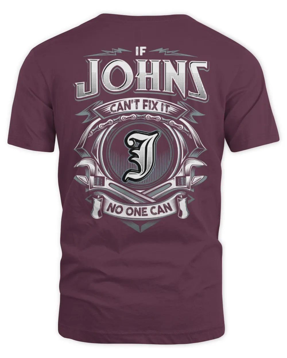 JOHNS AP81-K4-626 - Personalized Ahmed Quote Apparel “If Ahmed Can't Fix It, No One Can” - Unisex Standard T-Shirt - Maroon
