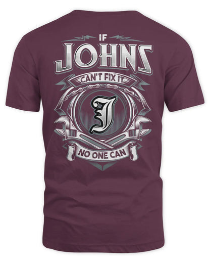 JOHNS AP81-K4-626 - Personalized Ahmed Quote Apparel “If Ahmed Can't Fix It, No One Can” - Unisex Standard T-Shirt - Maroon