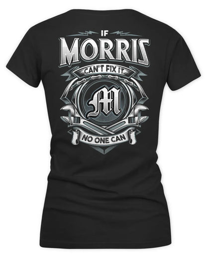 MORRIS AP81-K4-626 - Personalized Ahmed Quote Apparel “If Ahmed Can't Fix It, No One Can” - Women's V-Neck T-Shirt - Black