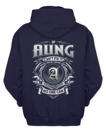 AUNG AP81-K4-626 - Personalized Ahmed Quote Apparel “If Ahmed Can't Fix It, No One Can” - Unisex Hoodie - Navy