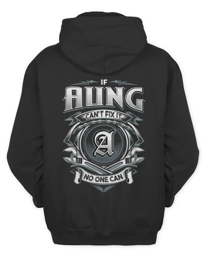 AUNG AP81-K4-626 - Personalized Ahmed Quote Apparel “If Ahmed Can't Fix It, No One Can” - Unisex Hoodie - Black