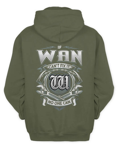 WAN AP81-K4-626 - Personalized Ahmed Quote Apparel “If Ahmed Can't Fix It, No One Can” - Unisex Hoodie - Military Green