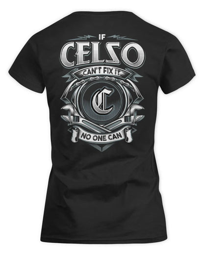 CELSO AP81-K4-626 - Personalized Ahmed Quote Apparel “If Ahmed Can't Fix It, No One Can” - Women's Standard T-Shirt - Black