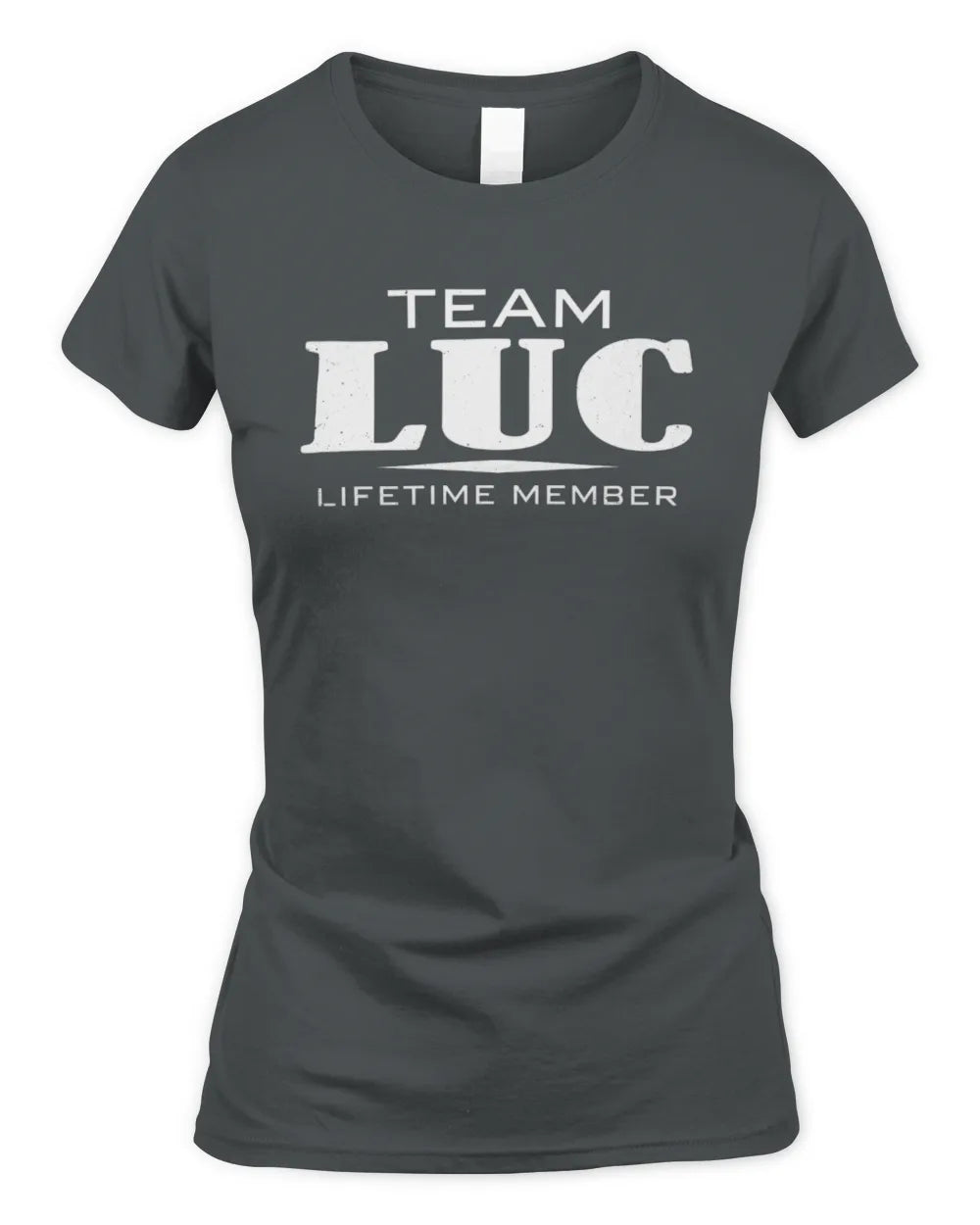 LUC BL62-K4-128 - Personalized “Team NAME Lifetime Member” - Women's Standard T-Shirt - Charcoal