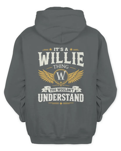 WILLIE KT06-M008 It’s a [NAME] Thing – You Wouldn’t Understand | Personalized Vintage T-Shirt - Unisex Hoodie - Charcoal